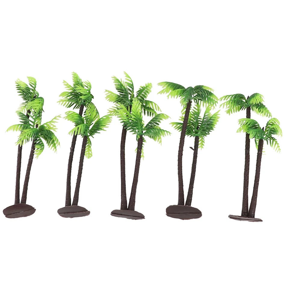 5pcs Klein Kunststoff Kokosnuss Palme Pflanze DIY Mikro Landschaft Aquarium Deko - Bild 1 von 1