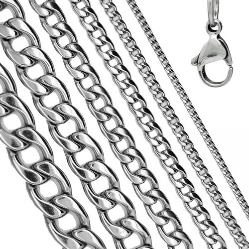Flongo Catena Portaciondolo In Acciaio Inox Per Uomo/donna – Lunghezza 61 Cm, Spessore 4 Mm. Ricambio Per Collana, Ipoallergenica, Antiruggine, Con Sacchetto Regalo Incluso.