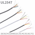UL-2547 Shielded Wire 22 24 26 28 AWG Signal Cable Tinned Copper 2 3 4 5 Core