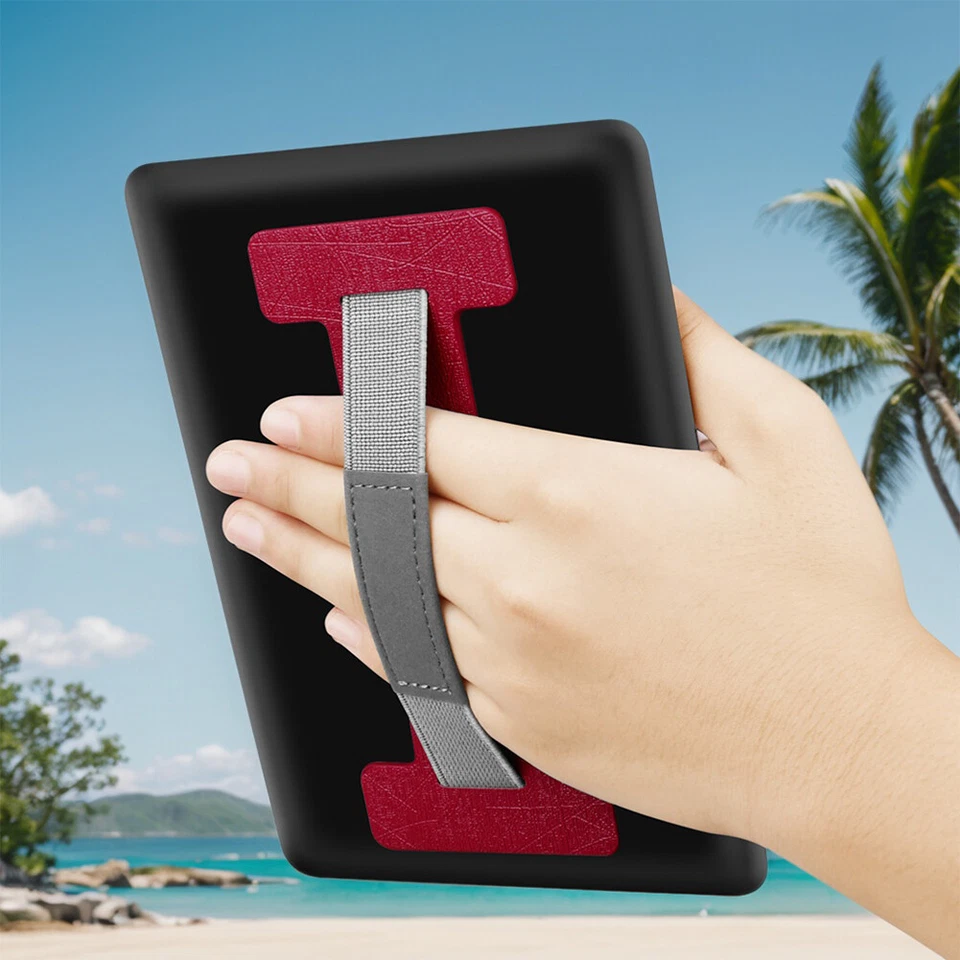 Tablet Handed Grip Strap Holder Tablet Hand Holder for 6-8 Inch Kindle (Red) - Image 4 of 4