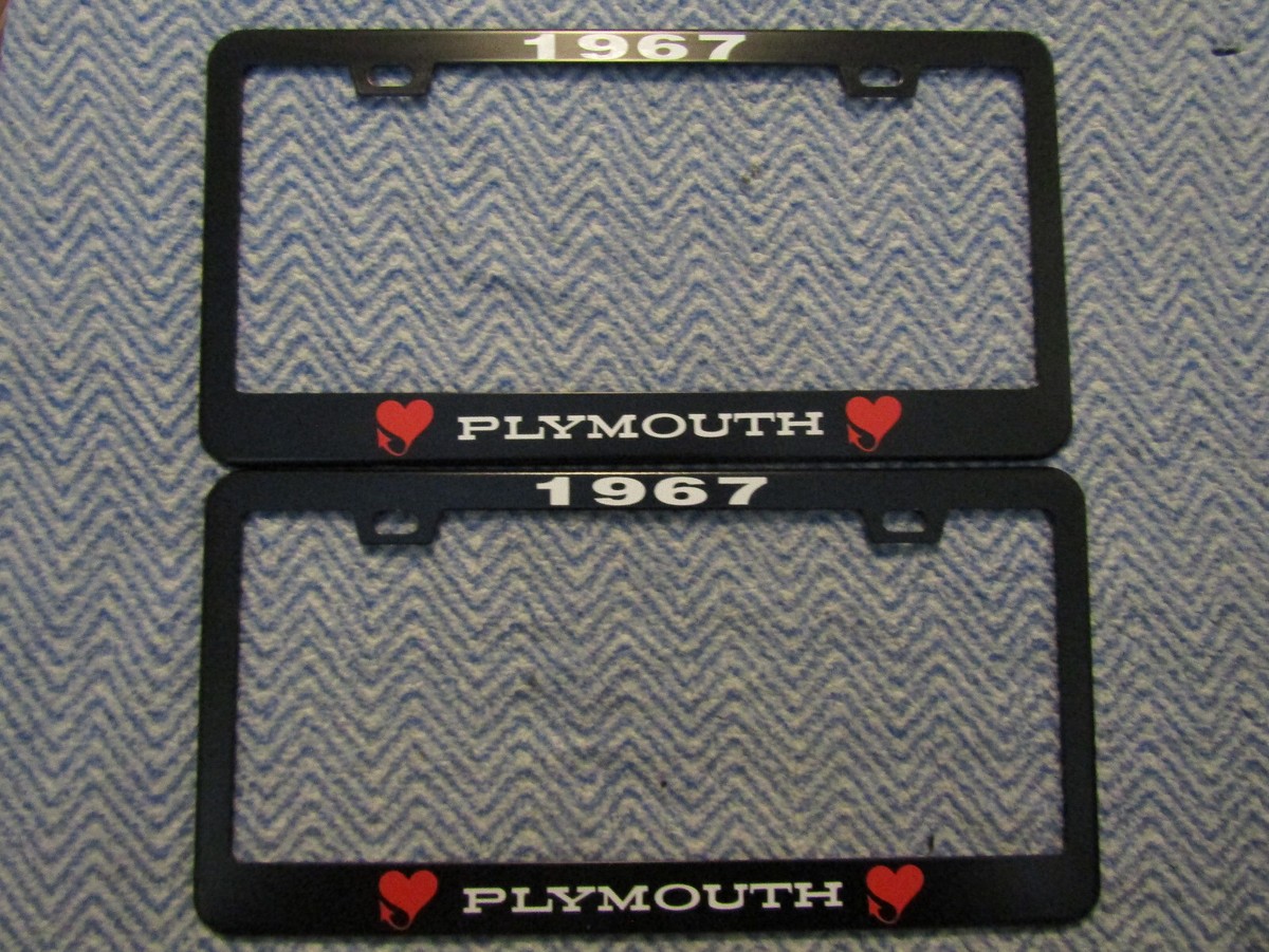 1967 PLYMOUTH FURY I II III BARRACUDA ROAD RUNNER METAL LICENSE