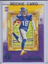JUSTIN JEFFERSON ROOKIE CARD Viking Football 2020 GRIDIRON KINGS TEAL VERSION RC