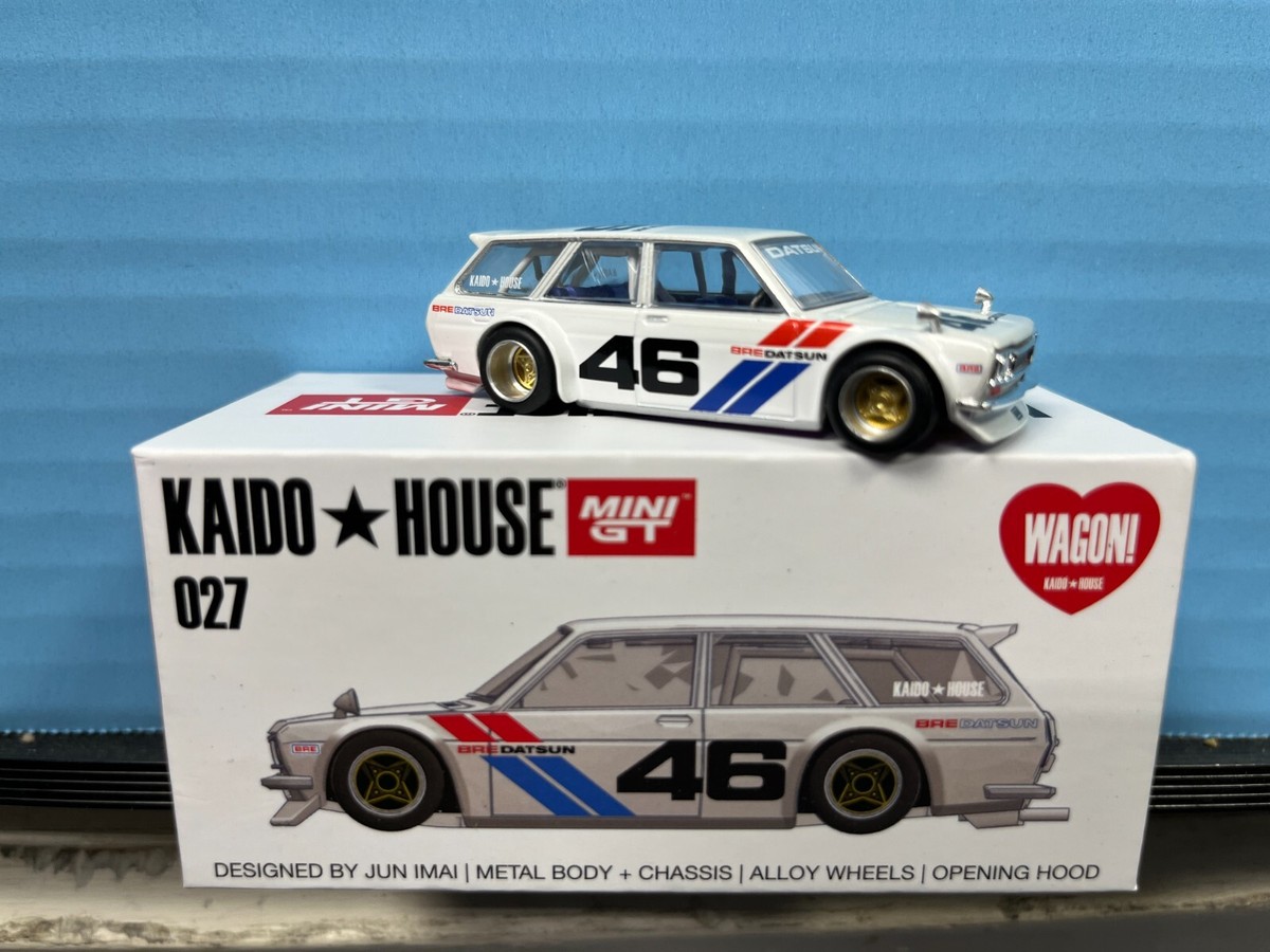 1/64 MINI GT KAIDO HOUSE #27 BRE V2 #46 DATSUN 510 WAGON