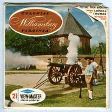 Vintage Sawyer's COLONIAL WILLIAMSBURG View-Master 3-Reel Set A813 with Booklet 