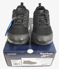 Reebok Sublite Cushion Black Work Athletic Shoes Men's Size 5M Women's 7M RB4035