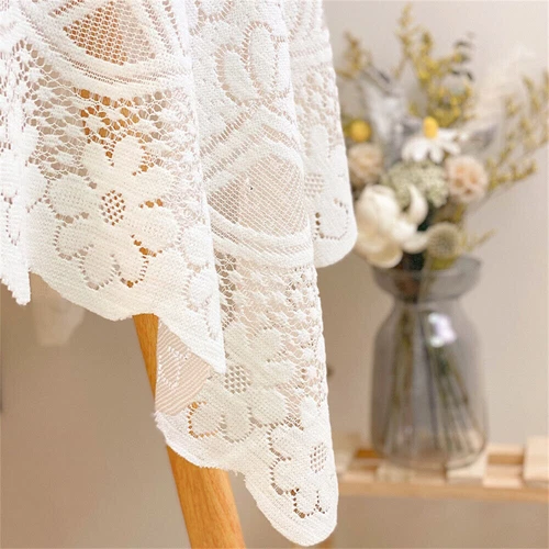 White Vintage Embroidered Lace Tablecloth Table Cloth Cover Wedding Party Decor - Picture 22 of 42