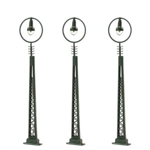 Evemodel 3x Gittermastleuchten Spur N - Warmweiße LEDs Für Modelleisenbahn