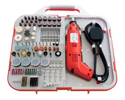162-TEILIGES ELEKTRISCHES 130 W ROTIERENDES MINI-BOHRER- & BITS-SET IM DREMEL-STIL SCHMUCKHERSTELLUNG