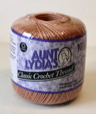 Aunt Lydia's Classic 10 Crochet Thread Copper Mist NIP Coats Clark Lydias