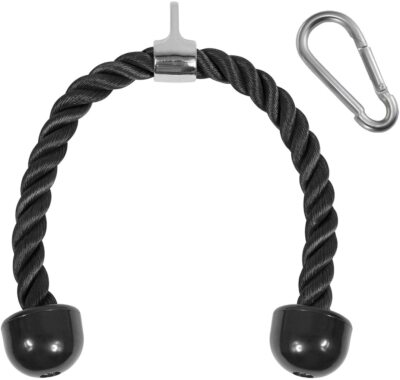 Yes4All Deluxe Tricep Rope Pull Down - 27 and 36-inch Rope Length Easy to Grip