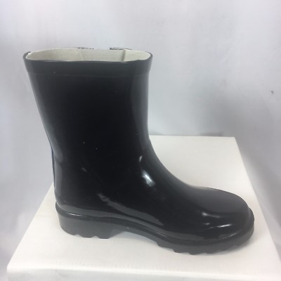 NIB GIRLS / BOYS COCO JUMBO BLACK SKETCH COLLECTION RAIN BOOTS NEW
