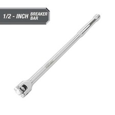 Hyper Tough 15-inch 12-inch Rust Resistant Breaker Bar With Rotating Head