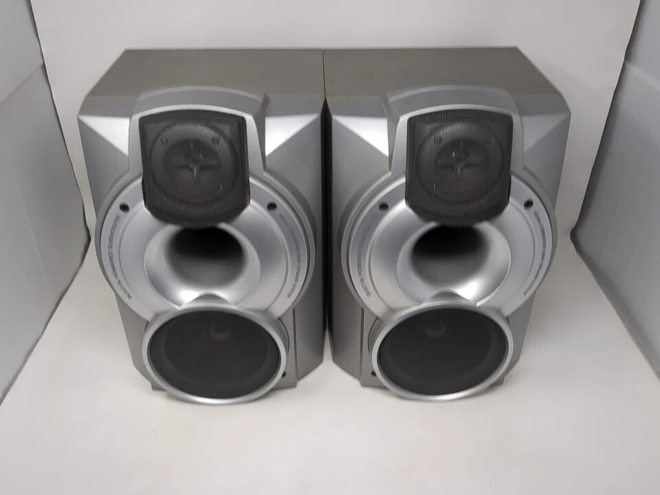 Vintage Pair (2) Aiwa SX-WNA888 Bi-Amp Speakers - TESTED