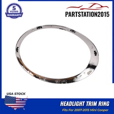 Headlight Trim Ring Chrome Right Side For 2007-2015 Mini Cooper 51137149906
