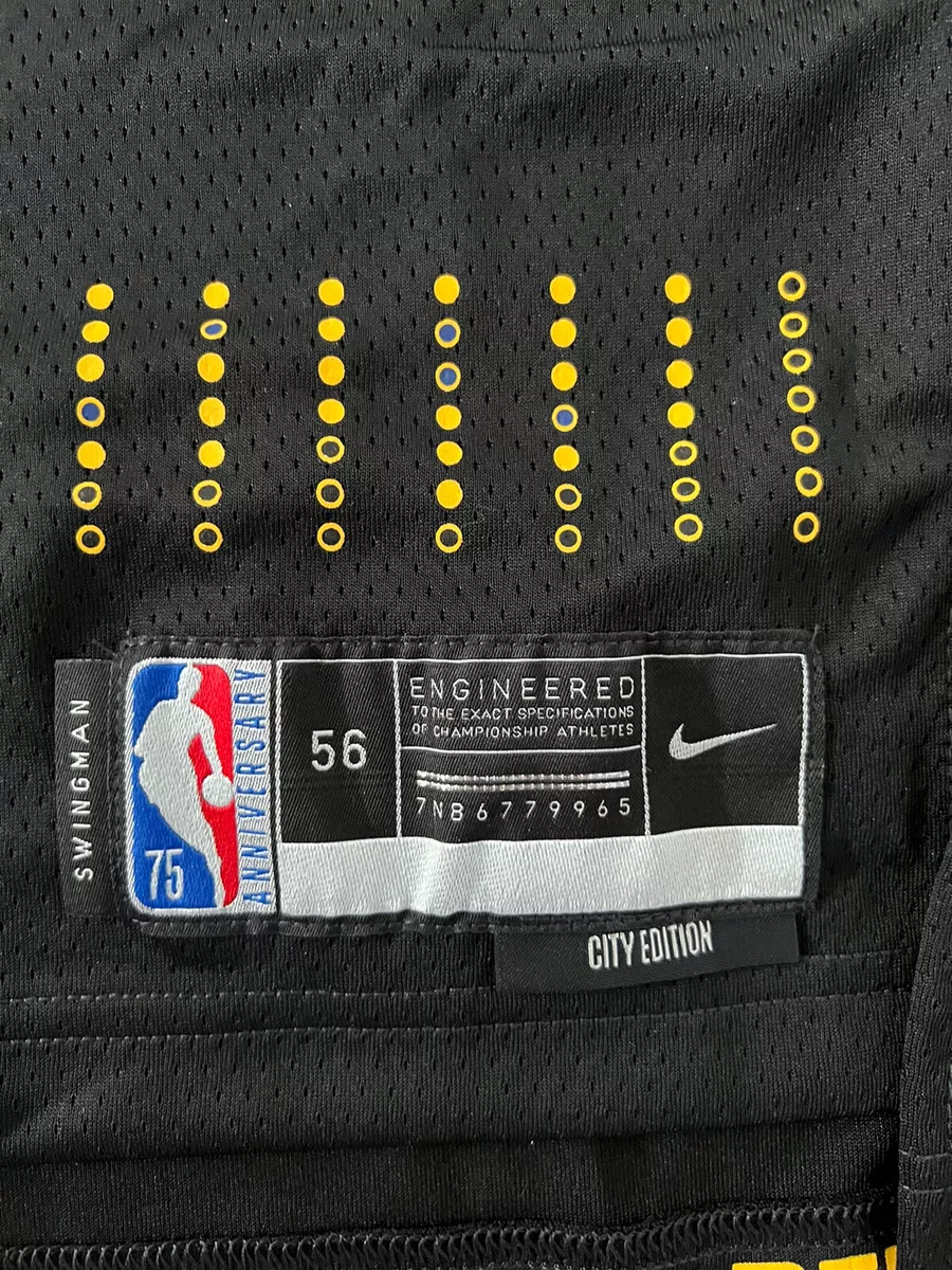 Men's Nike Stephen Curry Black Golden State Warriors 2021/22 Swingman Badge  Jersey - City Edition