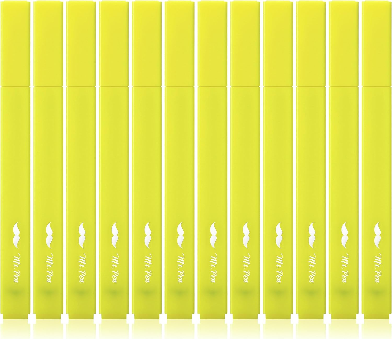 - Aesthetic Highlighters, 12 Pcs, Yellow, Chisel Tip, Bible Highlighters and Pen-image