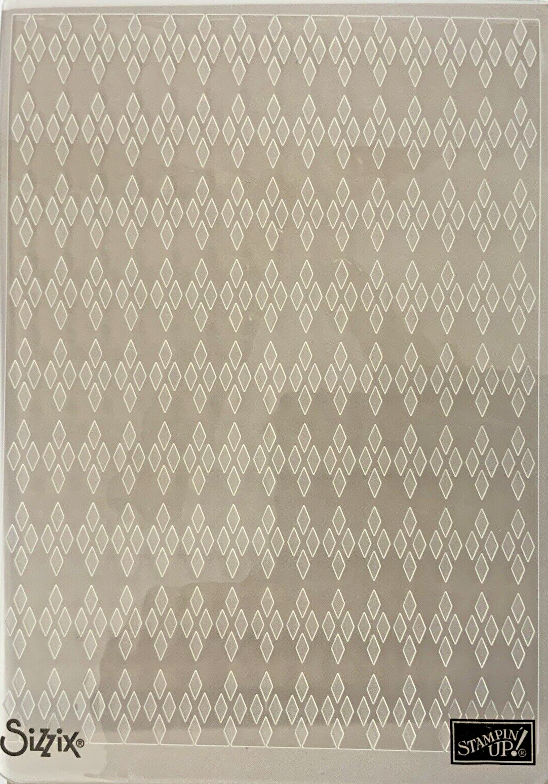 Stampin Up  Embossing Folder ARGYLE Dies Big Shot