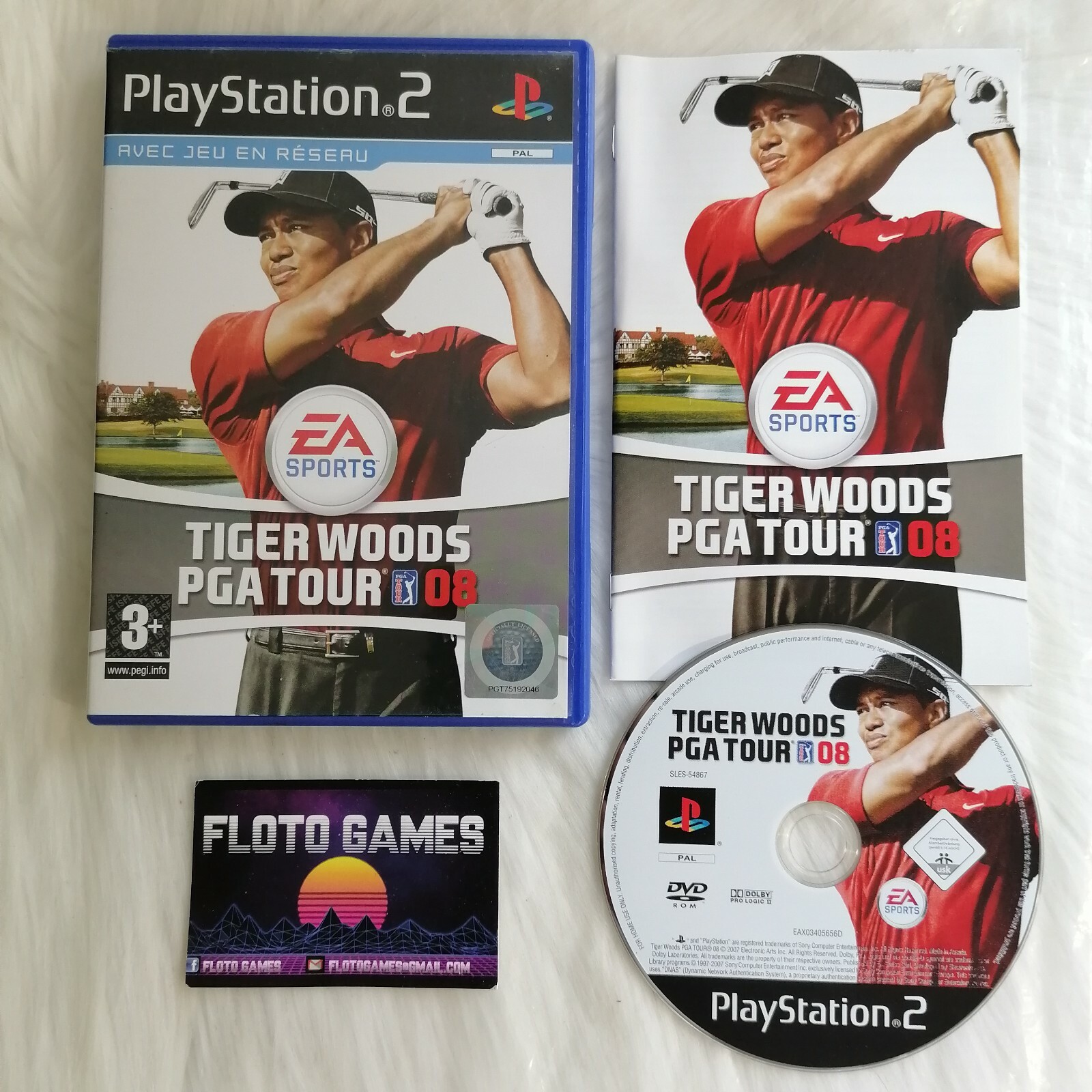 Jeu Tiger Woods PGA Tour 08 Playstation 2 PS2 Complet CIB PAL FR - Floto Games