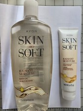 Avon Skin So Soft Radiant Moisture Bath Oil 25 fl.oz  FREE Hand Cream