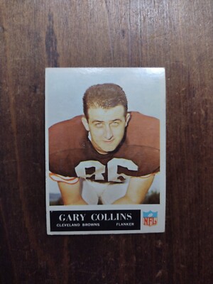 1965 Philadelphia 32 Gary Collins Cleveland Browns Star No creases Read