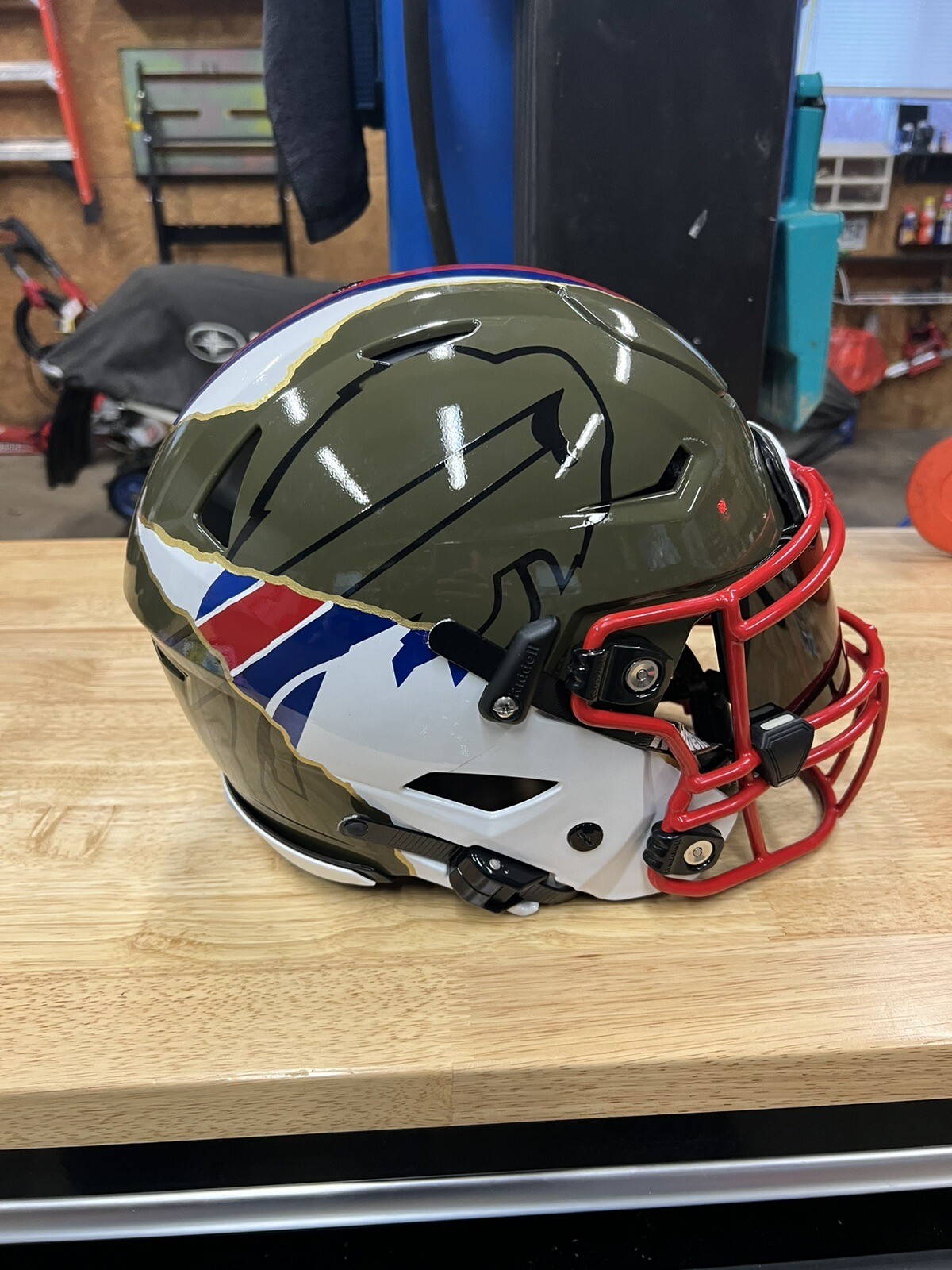 Riddell SpeedFlex Buffalo Bills Full Size SpeedFlex Football Helmet