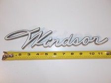Vtg 1957 58 Chrysler Windsor Car Vehicle Quarter Panel Emblem Badge 1624678