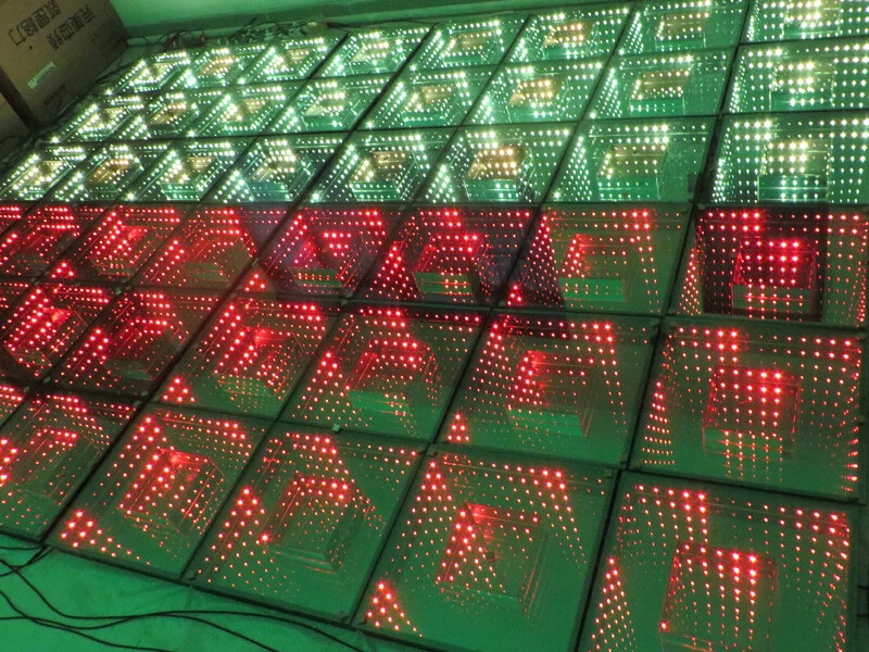 Sets LED DJ 3D Abyss Magic Wedding Stage Dance Floor Stage Effect Show Light - Image 4 of 4