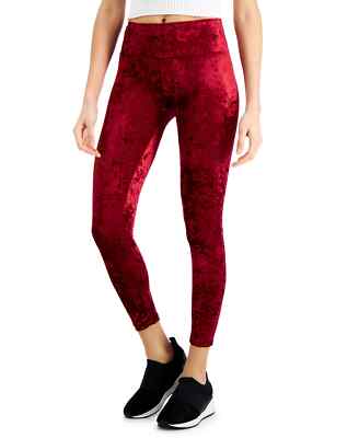 INC International Concepts Women's Crushed Velvet Leggings
