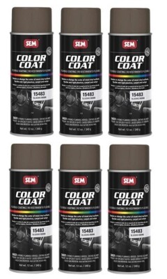 SEM 15483 Color Coat Bluebird Brown Spray Paint Aerosol Can 12 oz. (6 Cans)
