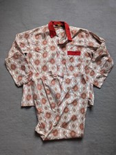 Vintage Luvisca Mens Pyjamas Size 44'' Made in GB Red