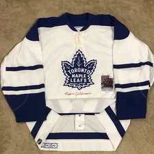 Signed CCM Authentic Norm Ullman Toronto Maple Leafs NHL Hockey Jersey White 54