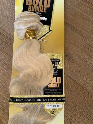 Gold Bundle 18    Brazilian Virgin Remy Hair Unprocessed Body Wave 9A Plus