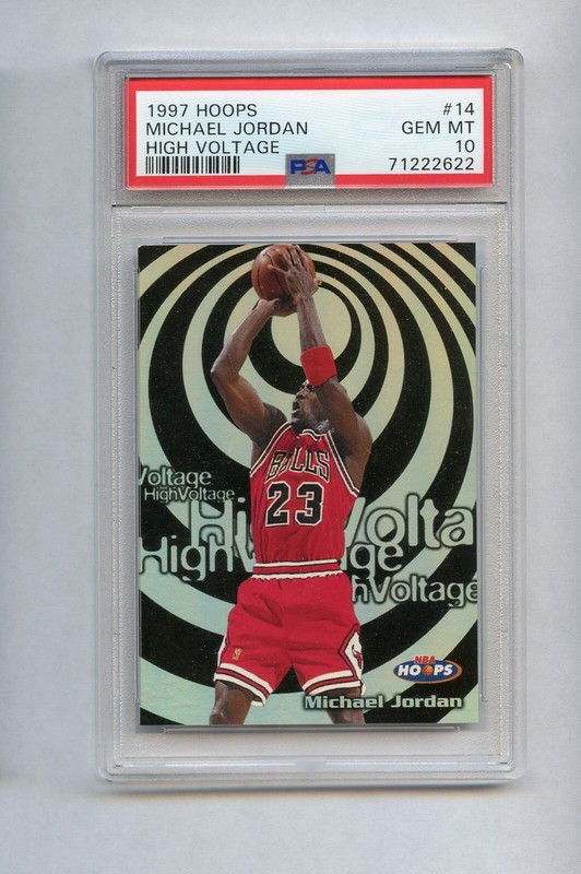 97-98 Michael Jordan High Voltage - Michael Jordan Cards
