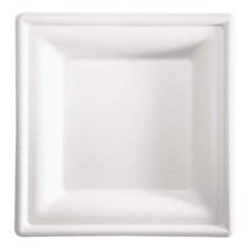Assiettes Étages Carrés Pulpe de Cellulose 20x20 CM 50 Pcs Siam - Bio