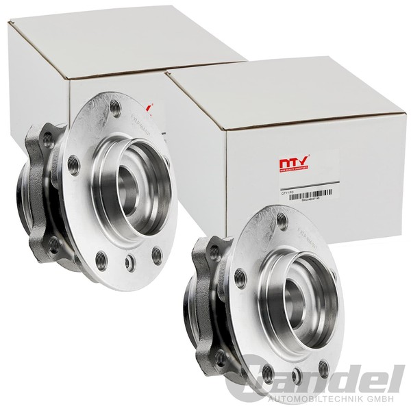 2X Nty RADLAGER-SATZ Vorne Links Rechts Passend FÜR Bmw 5 6 7 X3 X4 Links+Rechts-image