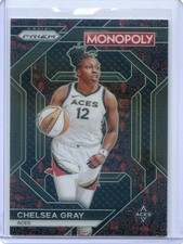2024 Panini Monopoly Prizm WNBA CHELSEA GRAY #WNBA12 RED CLASSIC ICONS PRIZM