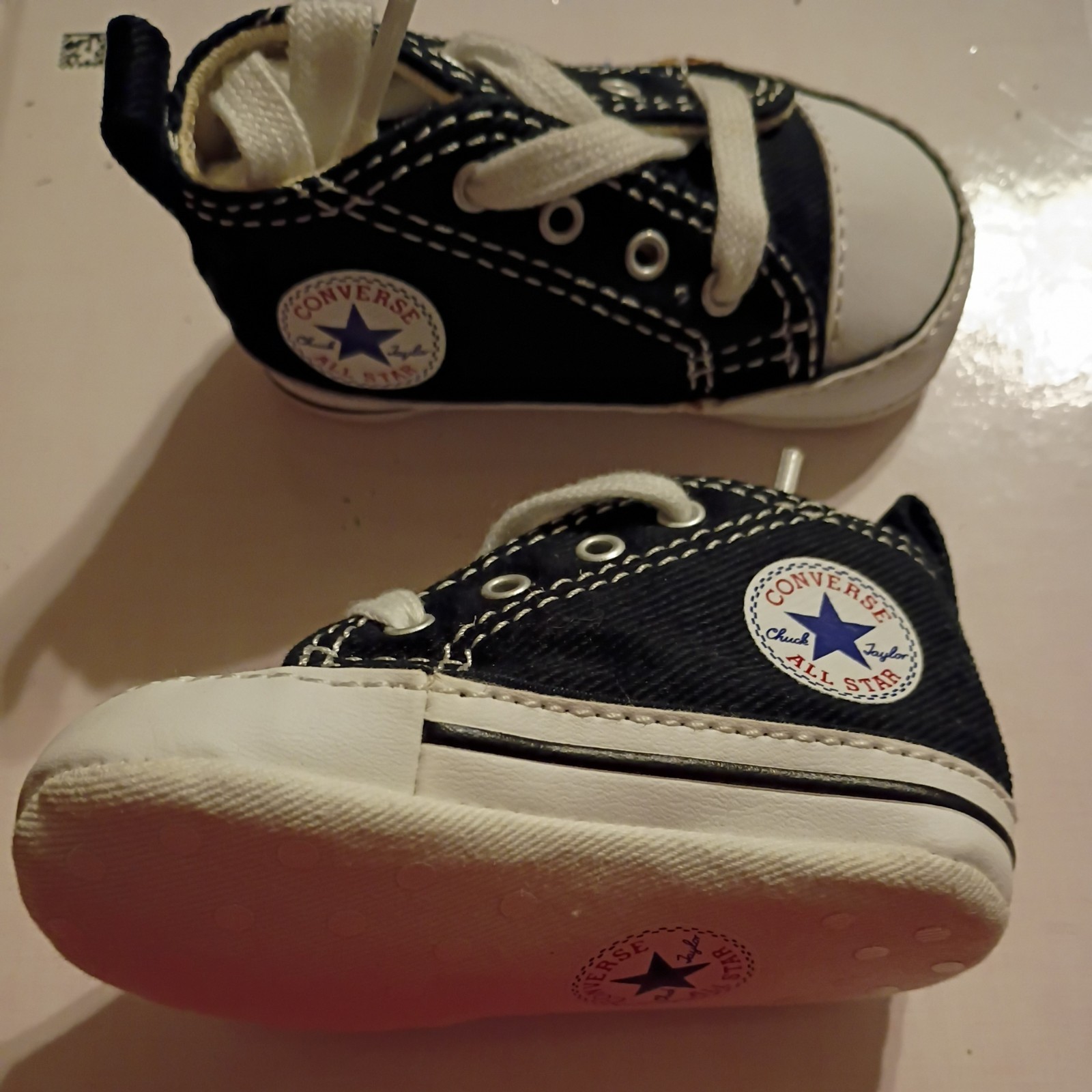 Size 1 Baby Infant Black White