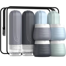 Travel Bottles for Toiletries 8 Pack, TSA Approved Travel Size Toiletries Con...