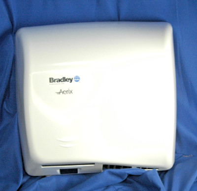 Bradley Aerix White 2902-287300 Hand Dryer Multi-Volt 110-240 Brand NEW