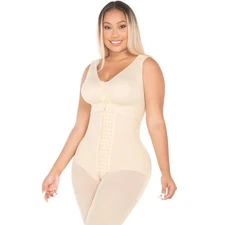 Fajas MYD Post Op High Compression Bodysuit with Bra | ULTRA Hip Capacity 00470