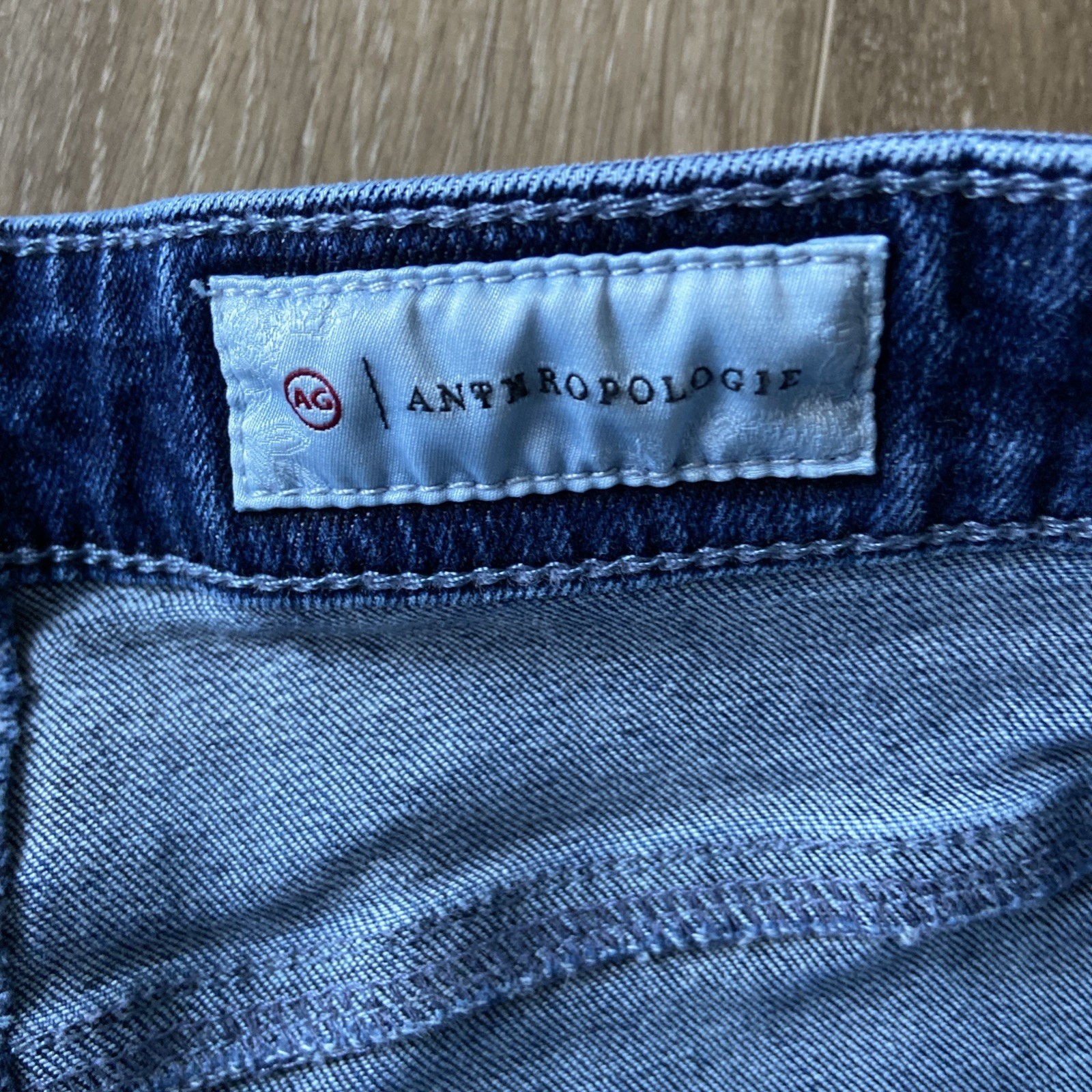 AG Anthropologie Jean Sz 30R Blue Dark The High Rise Stevie Ankle Whisker City thumbnail 12