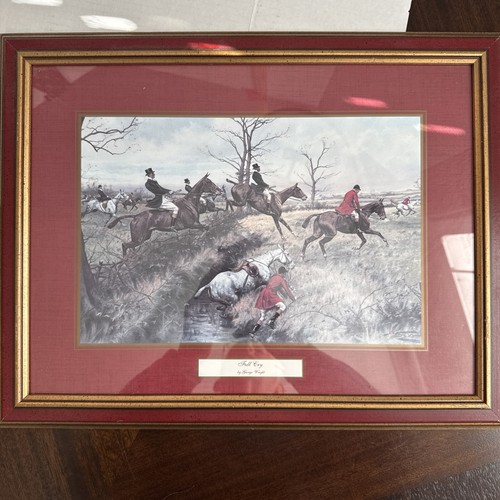 Hunting Scene Framed Art Prints George Wright "Full cry" CIRCA 1960s
