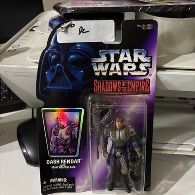 1996 Star Wars Shadows of the Empire Dash Rendar Figure w/ Heavy Weapons Pack