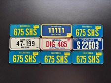 🔥🔥Plaque d’immatriculation céréales vintage années 70 lot de 9 🔥🔥