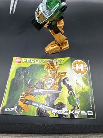 Complete and Retired Lego Hero Factory Rocka 3.0 (2143) With Instructions No Box