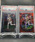 2023 Prizm Draft Pick Cj Stroud PSA 10 Rookie Base + Red Ice Ohio State Buckeyes