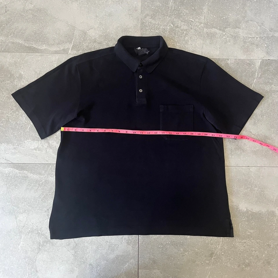 Polo negro vintage Hermès para hombre - talla XL - hecho en Francia Foto 4 de 4