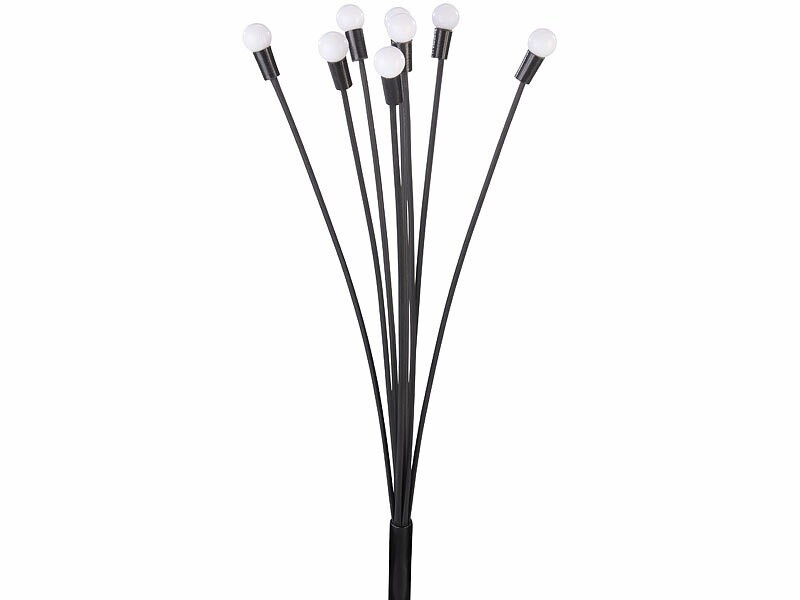 4 lucioles lumineuses solaires étanches à télécommande pour massifs - 4