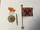 Vintage He-Man MOTU Castle Grayskull Parts Accessories Weapons & Flag