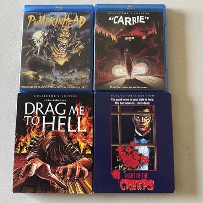 NIGHT OF THE CREEPS & Drag Me To Hell Blu-ray Slipcover Pumpkinhead Carrie Lot